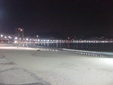 Rio de Janeiro Pictures Copacabana Beach Night